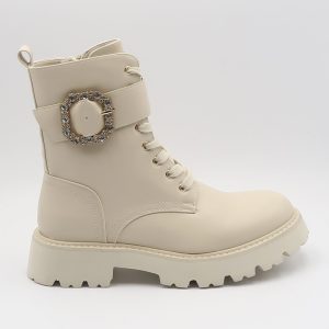 Anfibio con applicazione gioiello – Beige