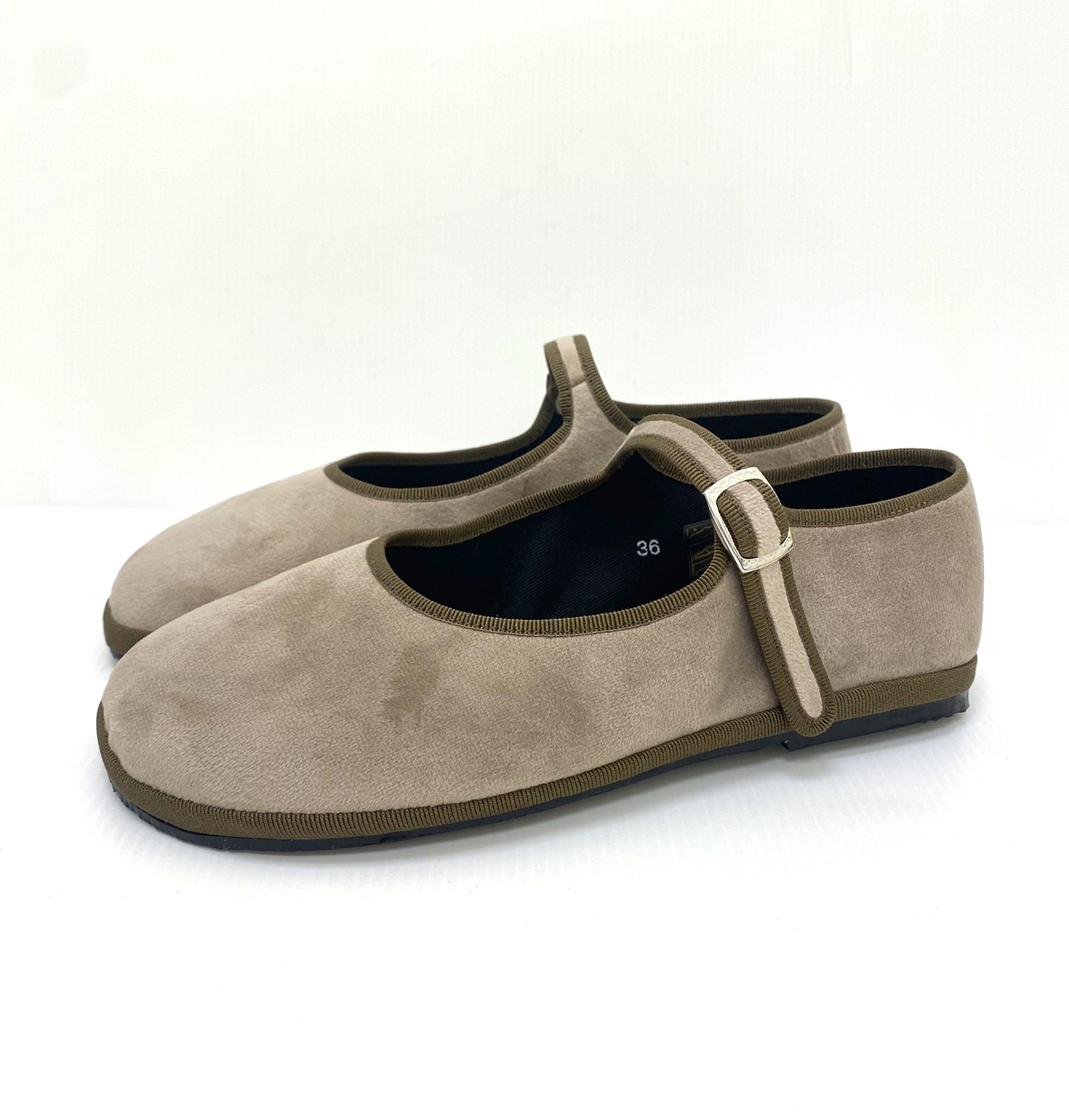 Mary Jane barefoot in velluto Albapluma