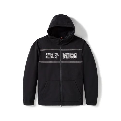 Felpa con cappuccio in pile H-D Trenton Deflector 2.0 da uomo- harley back