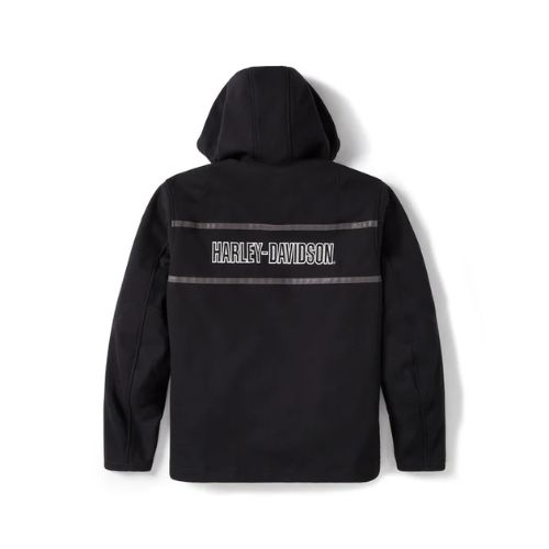 Felpa con cappuccio in pile H-D Trenton Deflector 2.0 da uomo- harley back - immagine 4