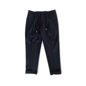 LES HOMMES pantalone uomo nero