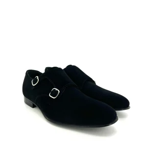 Church’s uomo con fibbia doppia scamosciata nera, mod. Westbury