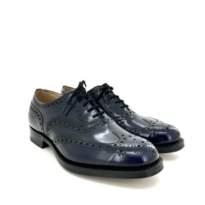 Church’s allacciata uomo doppia suola blu navy, mod Burwood