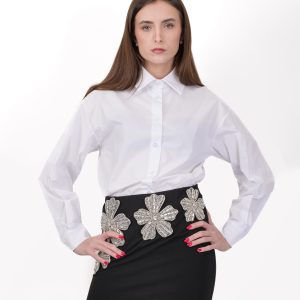 MINIGONNA CON DETTAGLI STRASS