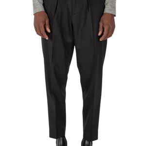 CABO Pantalone uomo con coulisse e elastico in vita nero