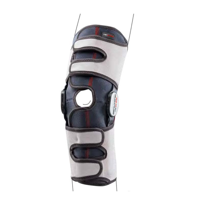 Ginocchiera Aperta con Aste Articolate e Regolazione Flesso Estensione – Lunga – GENUTONIC TO3122 – Tenortho